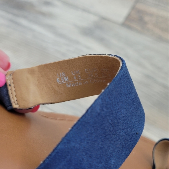 Franco Sarto Sandals Size 6.5 Blue - Picture 6 of 6